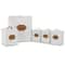 MegaChef Kitchen Food Storage & Organization White 5-Piece Canister Set